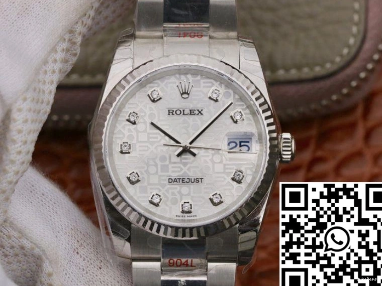 Factory Datejust Diamond-printed 36MM 116234 Dial AR Rolex 0215